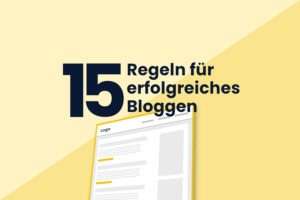 Erfolgreich bloggen!