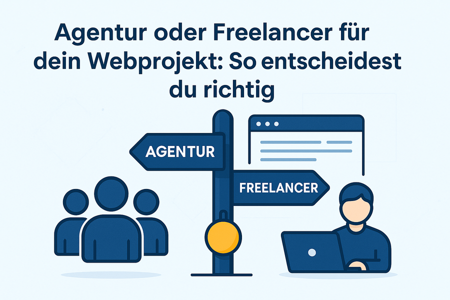Agentur vs Freelancer für Webprojekt