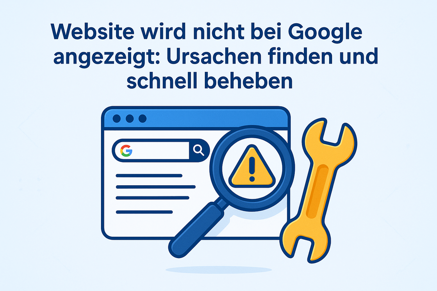 website wird nicht bei google angezeigt