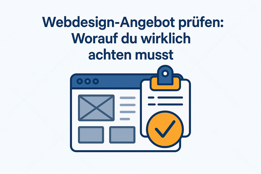Webdesign Angebot prüfen worauf achten