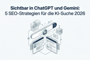 KI-Suche 2026: Sichtbar in ChatGPT und Gemini mit 5 SEO-Strategien für mehr digitale Sichtbarkeit und bessere Auffindbarkeit in KI-Suchmaschinen.