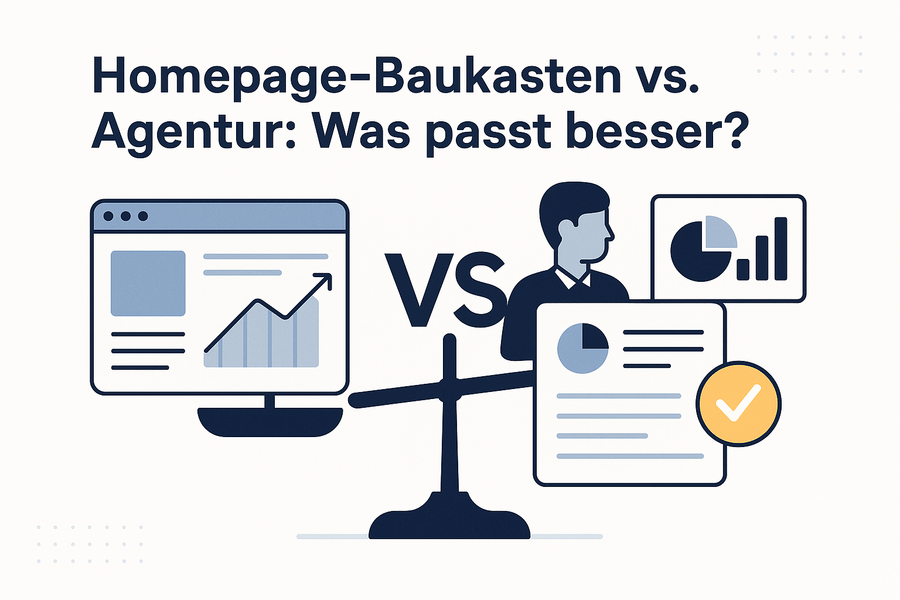 Homepage-Baukasten vs. Agentur: Was passt besser?