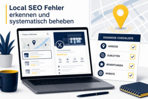 Local-SEO-Diagnose mit Unternehmensprofil, Standortdaten und Fehler-Checkliste