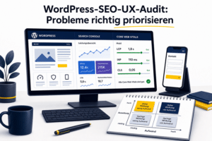 WordPress SEO- und UX-Audit mit Search Console, Core Web Vitals und mobiler Formularprüfung